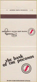 Matchbook Cover - Bank of the Poconos Stroudsburg Tannersville PA 30 Strike