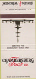 Matchbook Cover - Chambersburg Trust CO PA 30 Strike