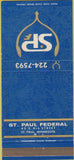 Matchbook Cover - St Paul Federal MN 30 Strike