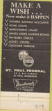 Matchbook Cover - St Paul Federal MN 30 Strike