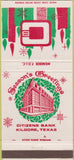 Matchbook Cover - Citizens Bank Kilgore TX  30 Strike