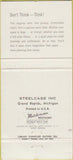 Matchbook Cover - Steelcase Office Furniture Blank 30 Strike