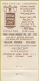Matchbook Cover - Evans Farm Inn McLean VA WEAR 30 Strike