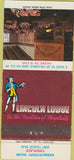 Matchbook Cover - Lincoln Lodge Columbus OH 30 Strike