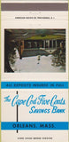 Matchbook Cover - Cape Cod Five Cents Bank Orleans MA 30 Strike