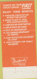 Matchbook Cover - Long Beach City Employees Credit Union CA 30 Strike