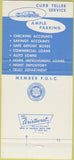 Matchbook Cover - Lee County Bank Florida FL 30 Strike