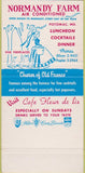 Matchbook Cover - Normandy Farm Potomac MD 30 Strike