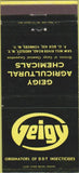 Matchbook Cover - Geigy Agricultural Chemicals Yonkers NY Ardsley 30 Strike