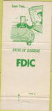 Matchbook Cover - East Lansing State Bank MI 30 Strike