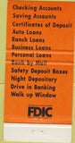 Matchbook Cover - First National Bank Pinedale WY 30 Strike