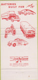 Matchbook Cover - Gould National Batteries St Paul MN 30 Strike