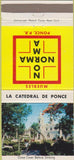Matchbook Cover - Norma La Cathedral De Ponce Puerto Rico 30 Strike