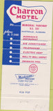 Matchbook Cover - Charron Motel Hunstville AL 30 Strike