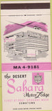 Matchbook Cover - Desert Sahara Motor Lodge Spokane WA 30 Strike
