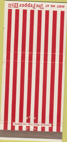 Matchbook Cover - The Pepper Mill Pasadena CA 30 Strike
