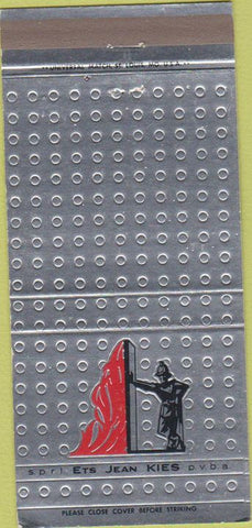 Matchbook Cover - Portes Et Cloisons Coupe Feu Brussels Belgium 30 Strike