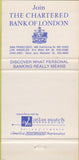 Matchbook Cover - Bank of London San Francisco Oakland Los Angeles 30 Strike
