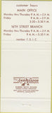 Matchbook Cover - Second National Bank Ashland KY 30 Strike
