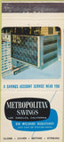 Matchbook Cover - Metropolitan Savings Los Angeles CA WEAR True Color 30 Strike