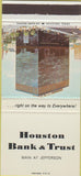 Matchbook Cover - Houston Bank Trust TX 30 Strike