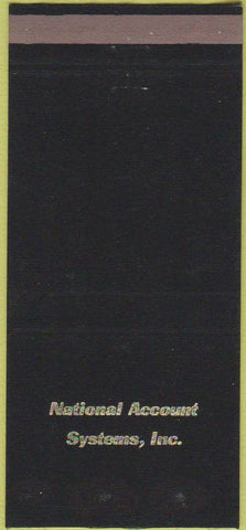 Matchbook Cover - National Account Systems Chicago IL WORN 30 Strike