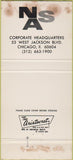 Matchbook Cover - National Account Systems Chicago IL WORN 30 Strike