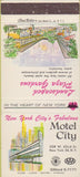 Matchbook Cover - Motel City New York City True Color 30 Strike