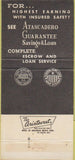 Matchbook Cover - Atascadero Guarantee Savings Loan CA 30 Strike