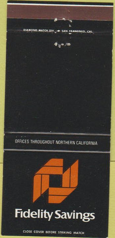 Matchbook Cover - Fidelity Savings 30 Strike