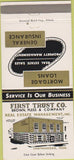 Matchbook Cover - First Trust Co Chattanooga TN 30 Strike