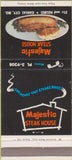 Matchbook Cover - Majestic Steak House Kansas City MO 30 Strike