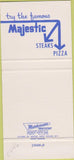 Matchbook Cover - Majestic Steak House Kansas City MO 30 Strike