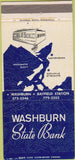 Matchbook Cover - Washburn State Bank Bayfield Station WI 30 Strike
