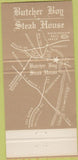 Matchbook Cover - Butcher Boy Steak House Andover MA 30 Strike