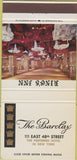 Matchbook Cover - The Barclay New York City 30 Strike