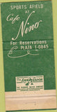 Matchbook Cover - Cafe Nino New York City WEAR 30 Strike