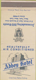 Matchbook Cover - Abbey Hotel New York city 30 Strike