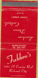 Matchbook Cover - Fabbro's Redwood City CA WEAR 30 Strike