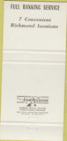 Matchbook Cover - 1st Borger Bank TX 30 Strike