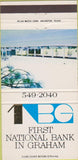 Matchbook Cover - First National Bank Graham TX? 30 Strike