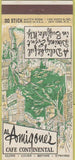 Matchbook Cover - The Amigone's Cafe Buffalo NY 30 Stick