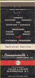 Matchbook Cover - Commonwealth Labs Cloversville NY 30 Strike