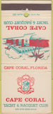 Matchbook Cover - Cape Coral Yacht Racquet Club FL 30 Strike
