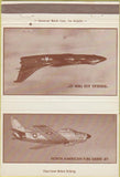 Matchbook Cover - Douglas A3D Twin Jet Sabre Jet F-86 40 Strike