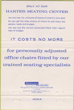 Matchbook Cover - Harter Office Chairs Birmingham AL Church Stagg 40 Strike