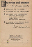 Matchbook Cover - Edwin Chandler Judge County Court Jackson County MO? 40 Strike