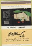 Matchbook Cover - Steelcase Office Furniture Ventura CA desks 40 Strike