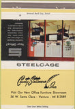 Matchbook Cover - Steelcase Office Furniture Ventura CA 40 Strike