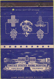 Matchbook Cover - US Navy Hospital Long Beach CA military postcard 40 Strike